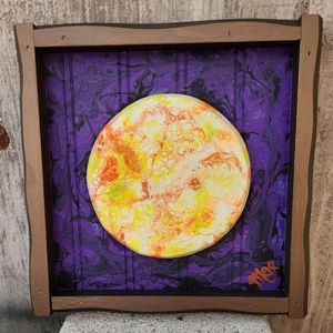 'Glow Up' Handcrafted Acrylic Paint Pour